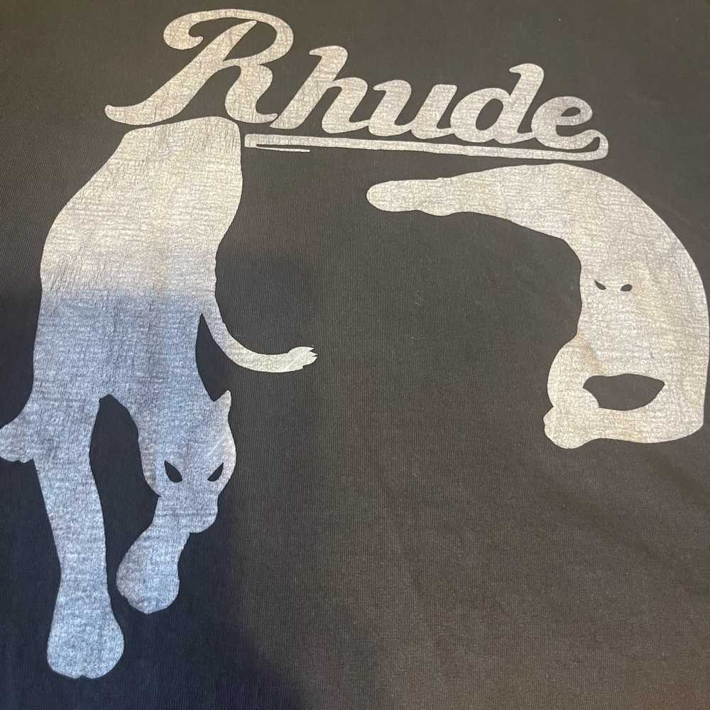 Rhude Tee, Size Small, Black